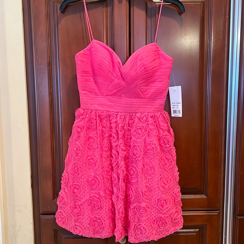 Hailey Logan by Adrianna Papell gorgeous pink dress! Perfect for teens!